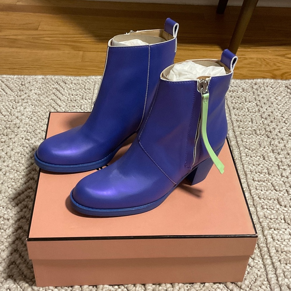 Acne Studios Purple Pistol Boots